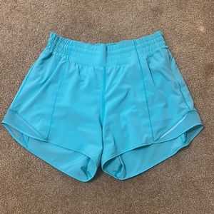Lululemon Electric Turquoise Hotty Hot Short